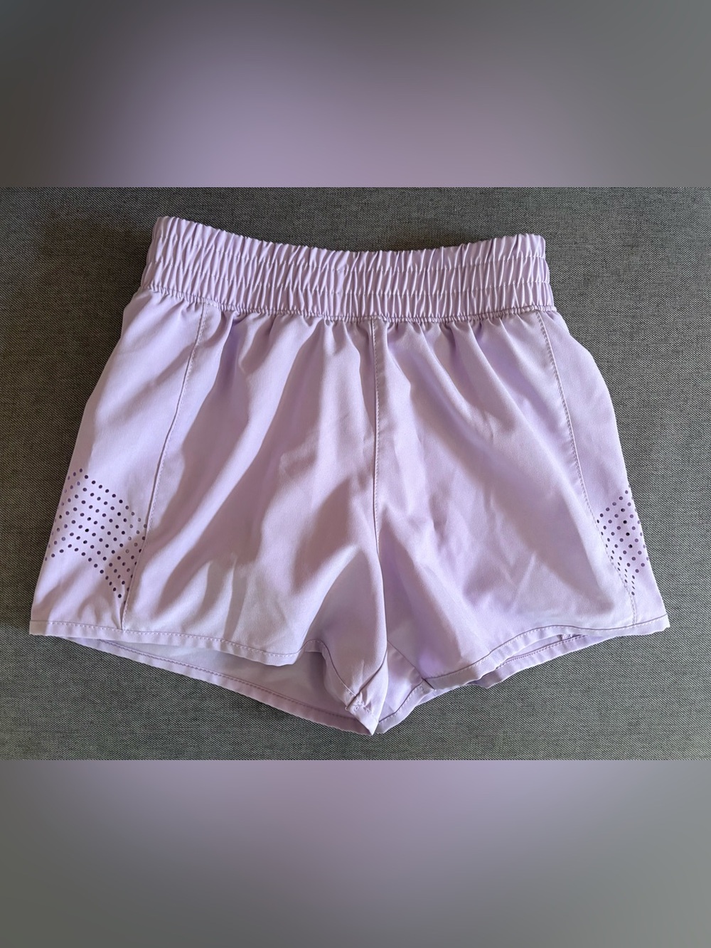 90 Degree By Reflex Lavender Girls' Athletic Shorts
